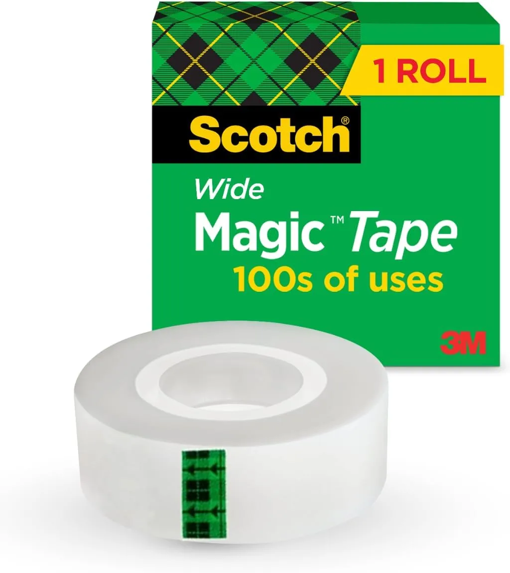 Scotch Tape Refill, 1in x 1296in, Matte Clear, Pack of 1 roll