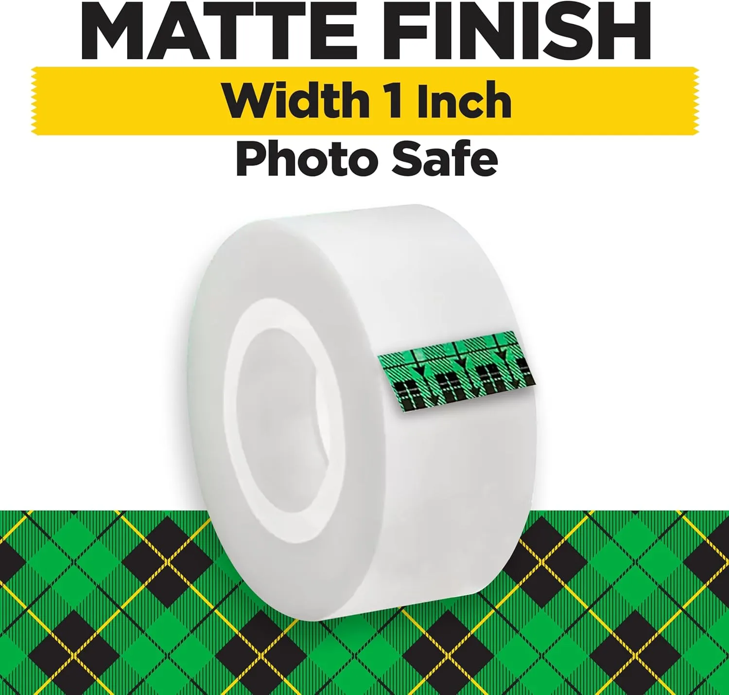 Scotch Tape Refill, 1in x 1296in, Matte Clear, Pack of 1 roll