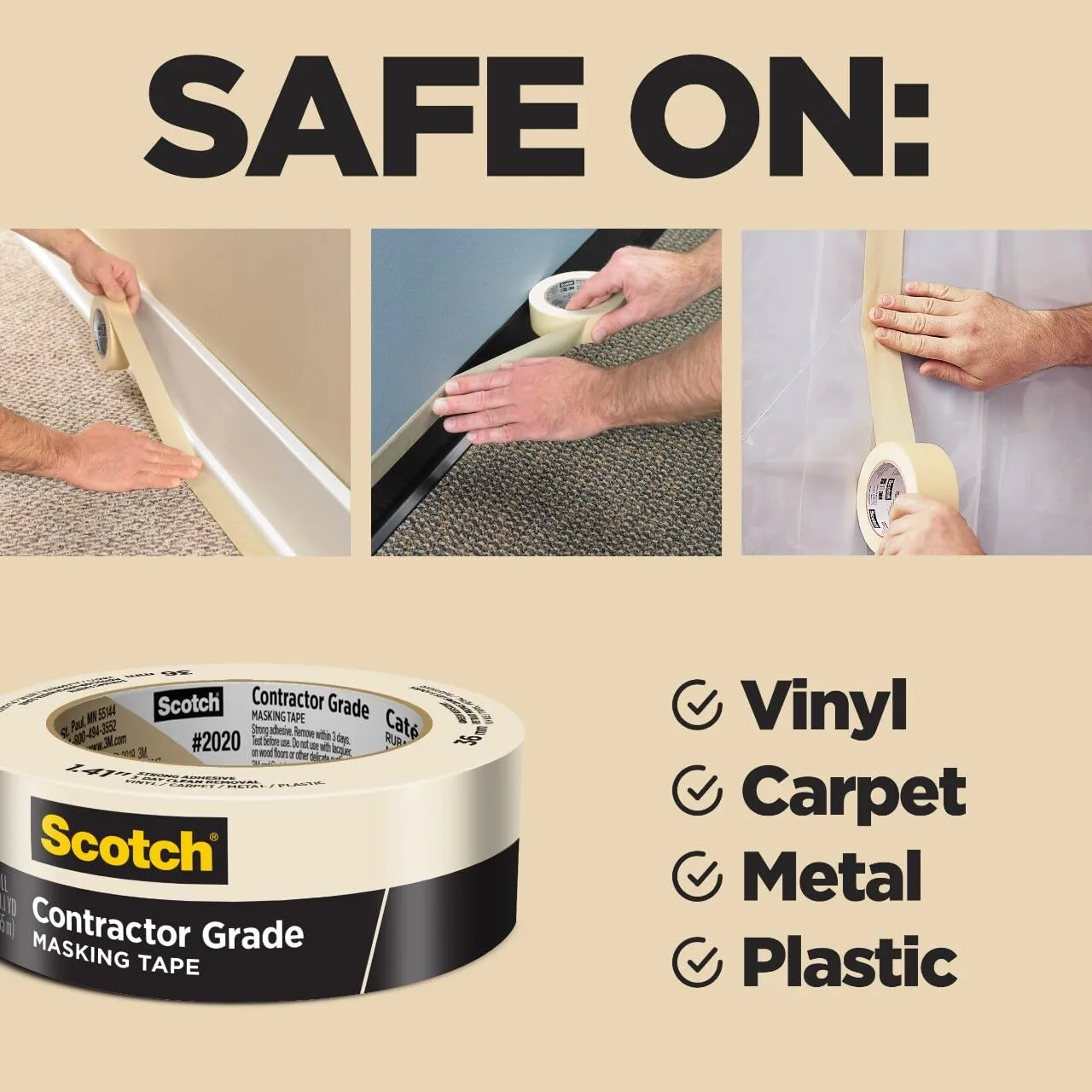 Scotch Contractor Grade Masking Tape