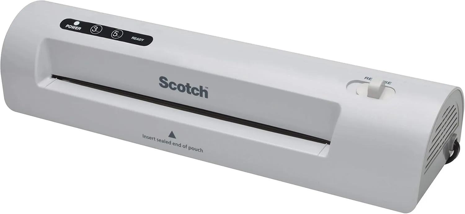 Scotch Thermal Laminator Combo Pack, Includes 20 Laminating Pouches 8.9 x 11.4 in (TL901C-20)