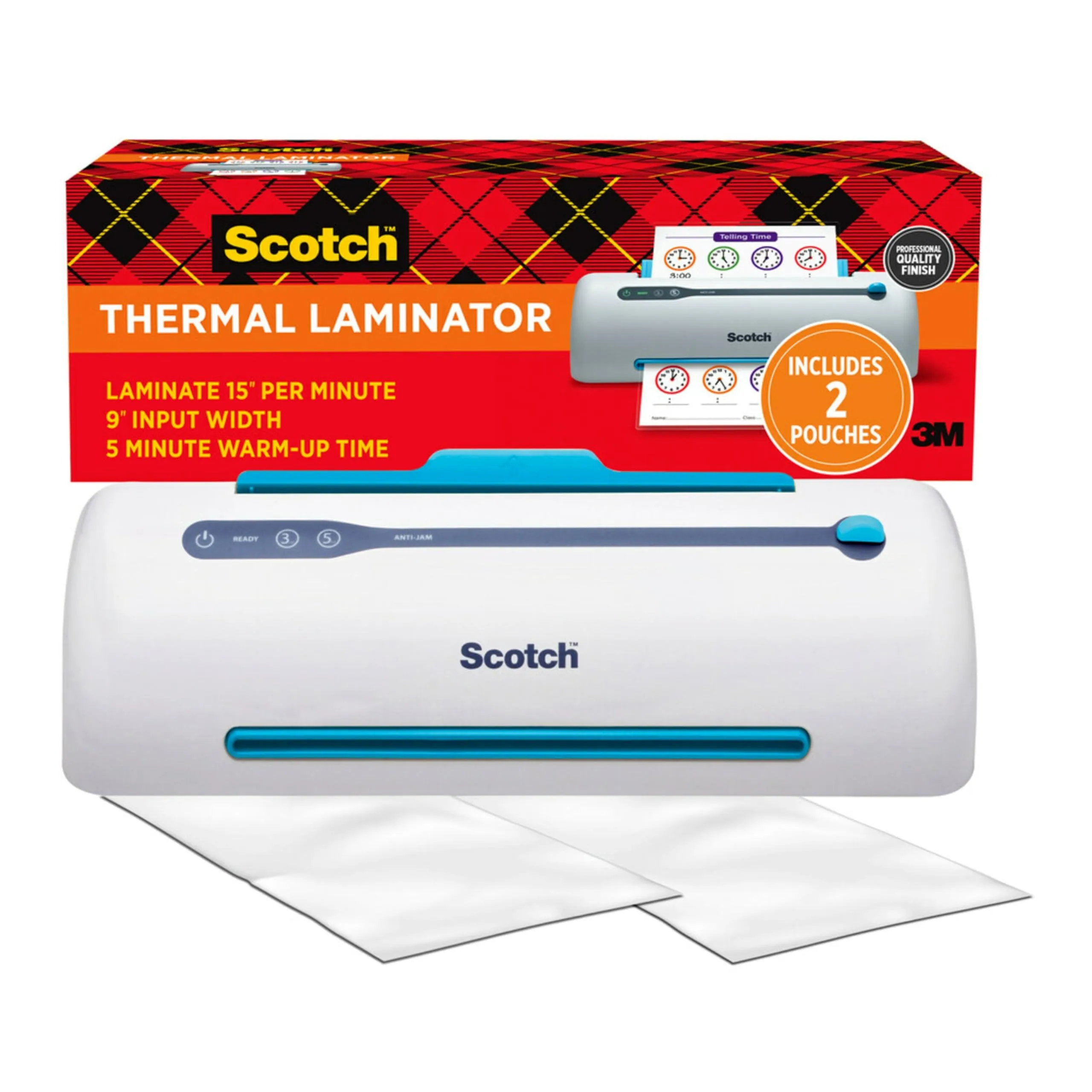 Scotch PRO TL906 Thermal Laminator, Never Jam, 9-inch