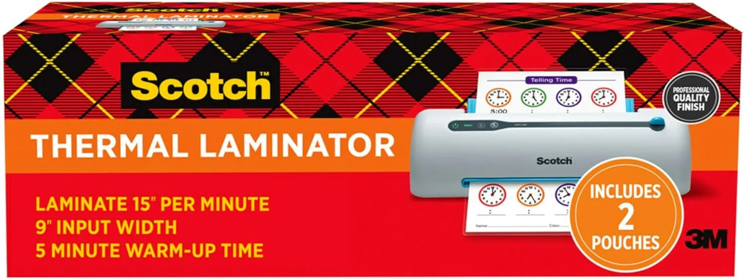 Scotch PRO TL906 Thermal Laminator, Never Jam, 9-inch