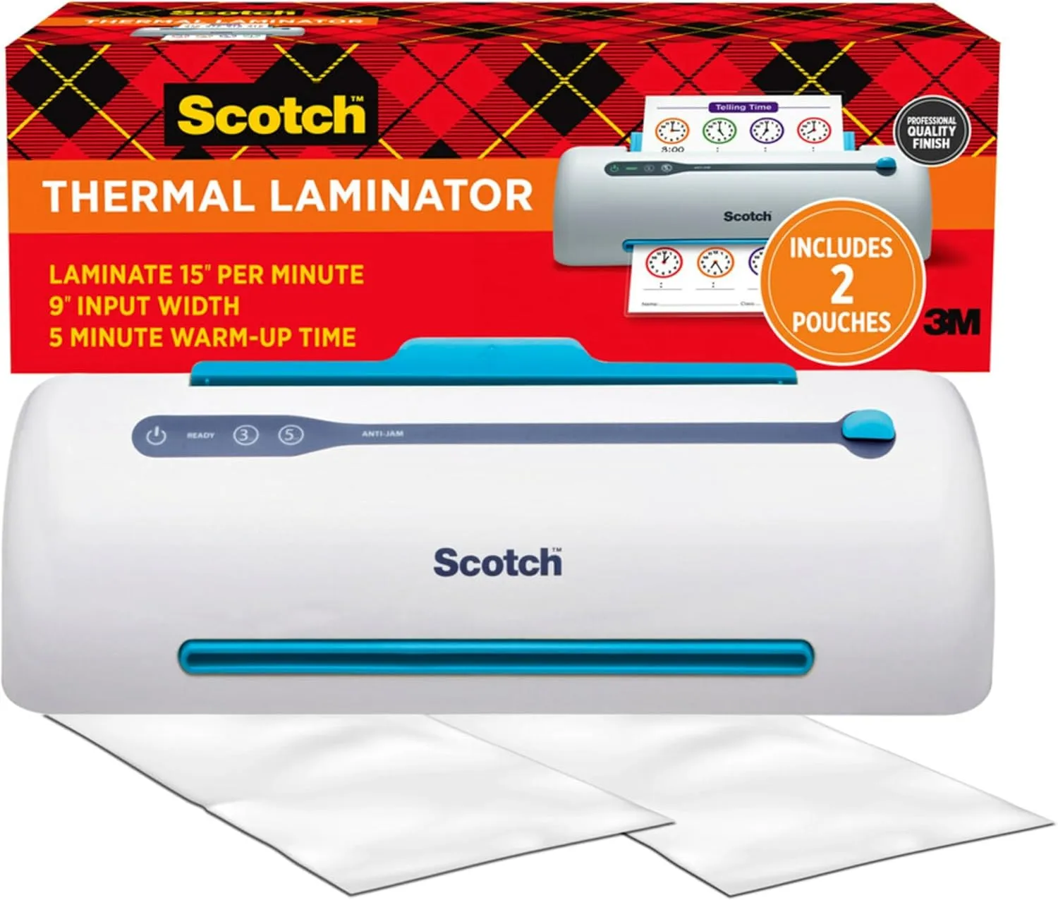 Scotch PRO TL906 Thermal Laminator, Never Jam, 9-inch