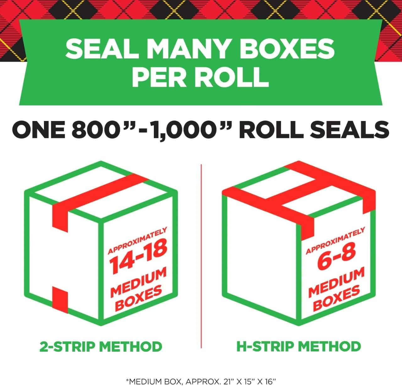 Scotch Tough Grip Packing Tape, Clear, Moving Tape That Secures Boxes up to 80 Pounds, Holiday Shipping Tape for Large Boxes, 1.88 in. x 22.2 yd., 6 Tape Rolls with Dispensers