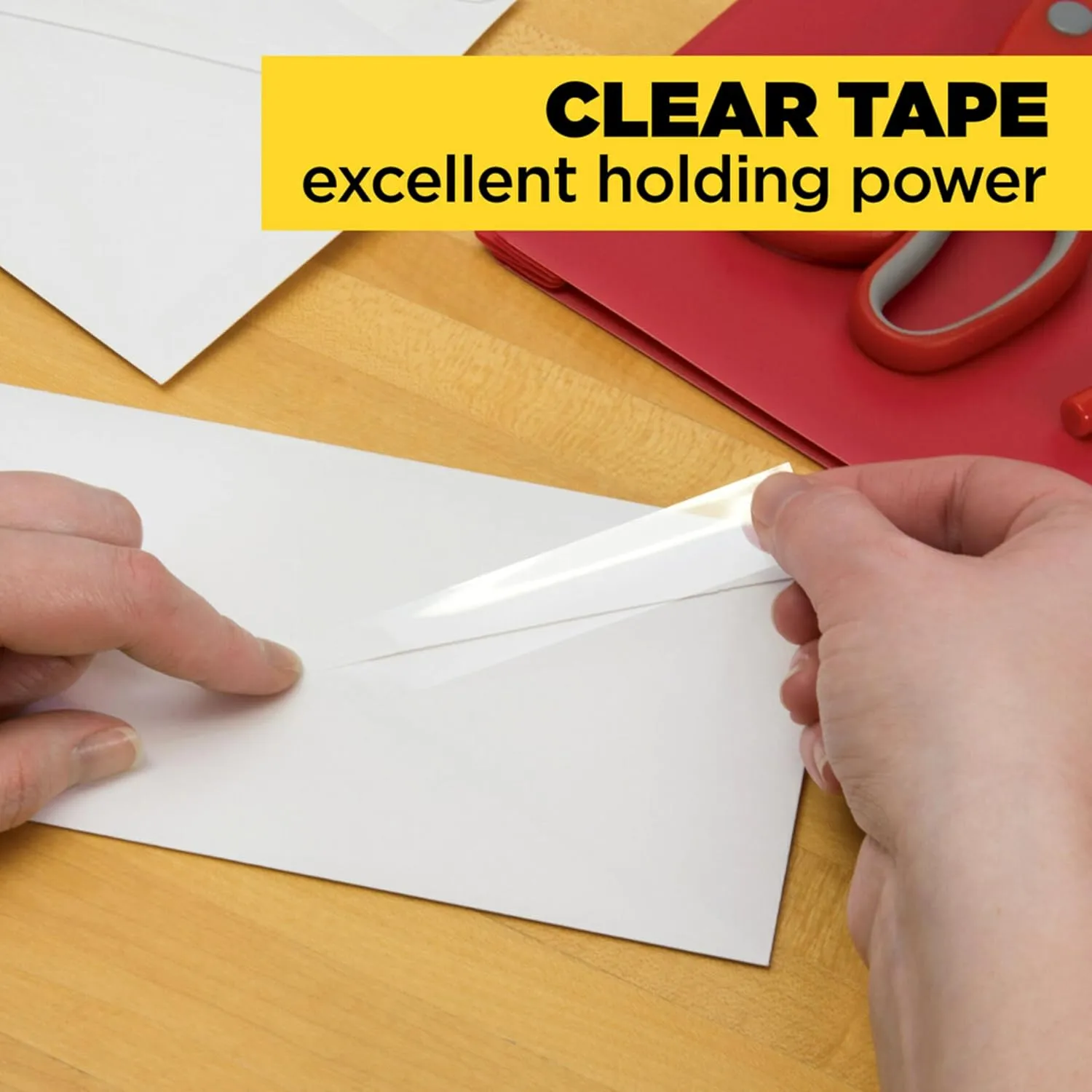 Scotch Brand Transparent Tape, Clear Tape Engineered for Office and Home Use, 3/4 x 2592 Inches, 3 Inch Core, 2 Rolls