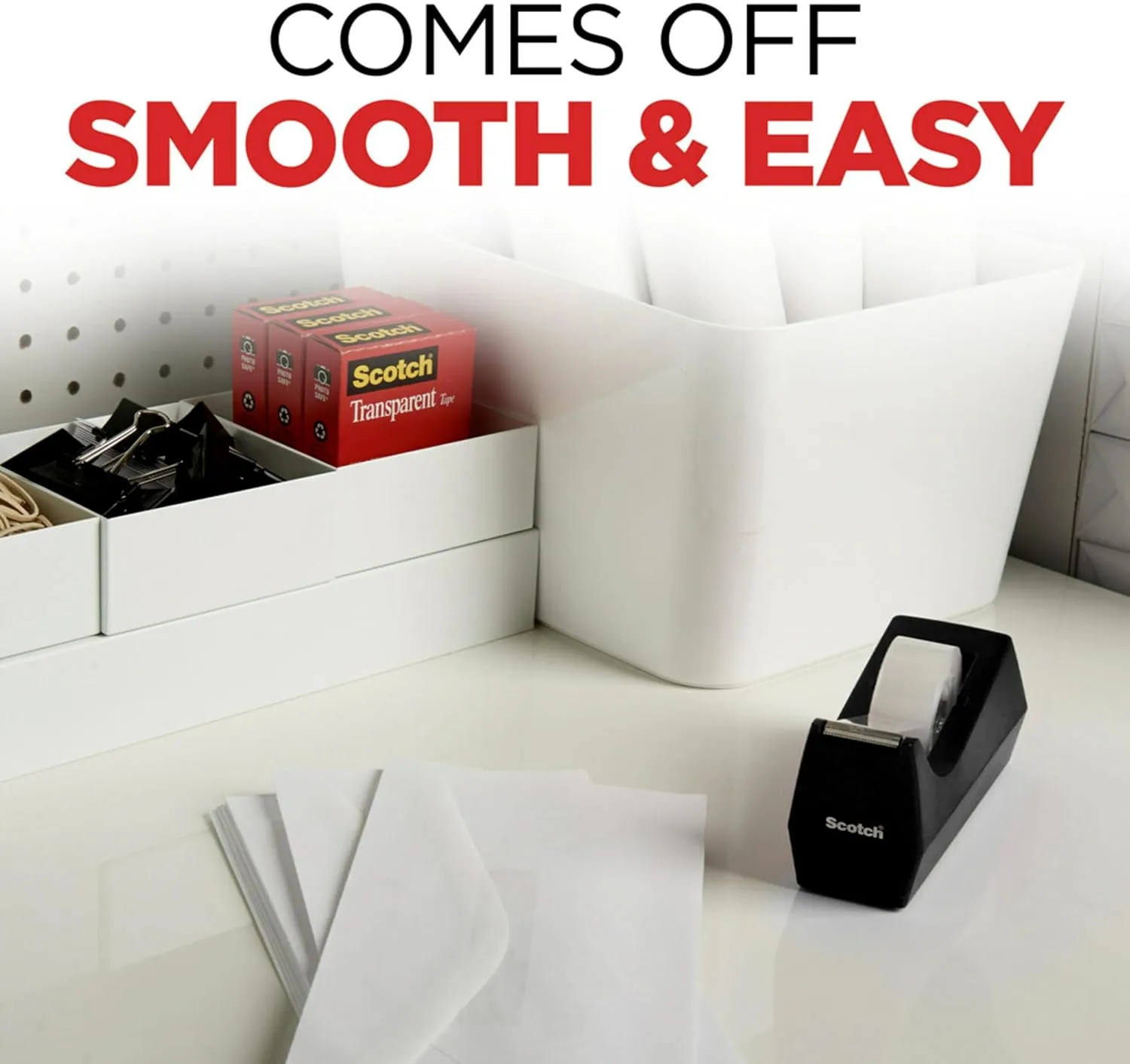 Scotch Transparent Tape, 2 Rolls, 1/2 x 2592 Inches, Classic Glossy-Finish, Boxed