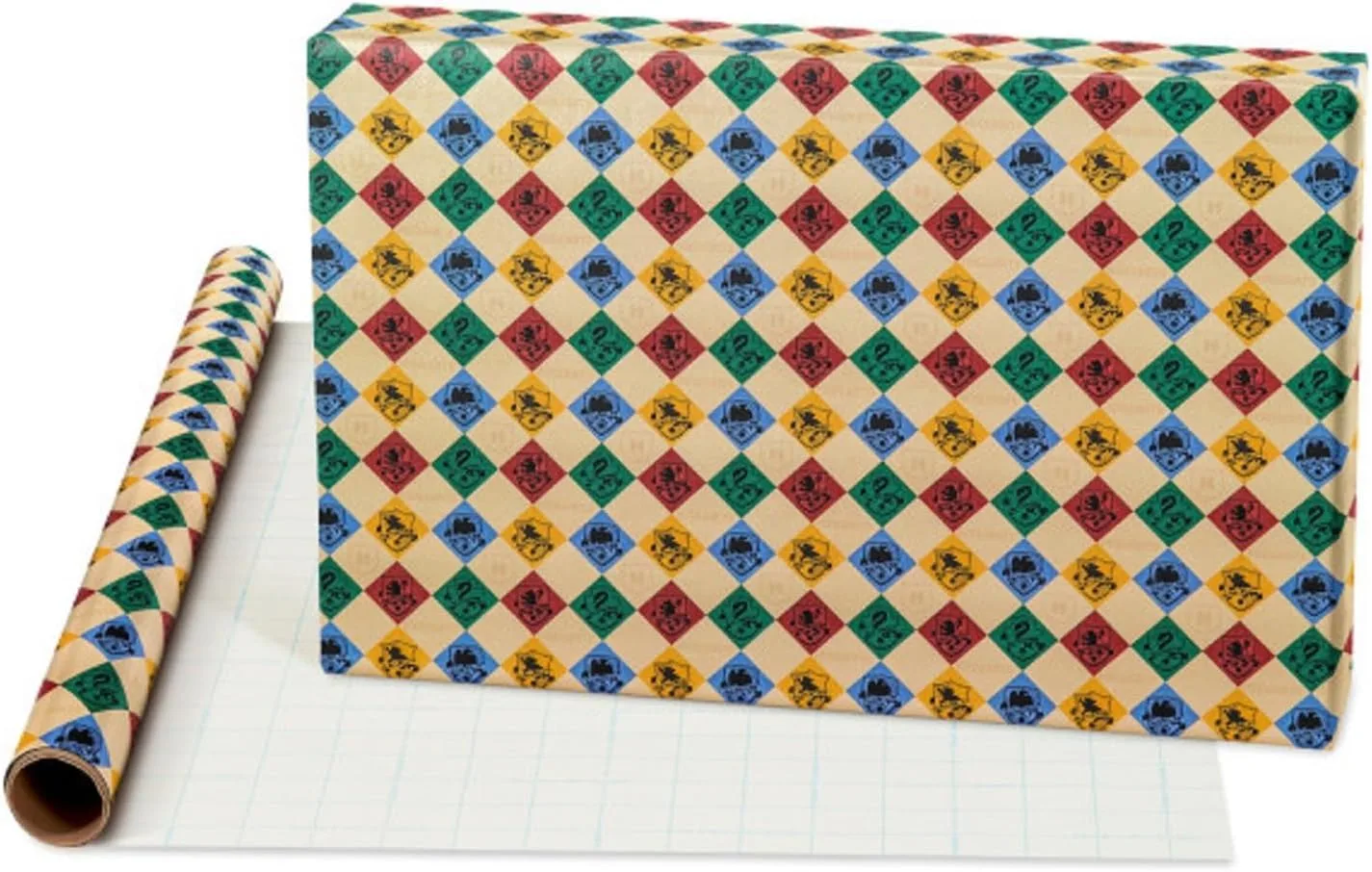 Scotch Gift-Wrap Bundle Variety Pack Tape, 6 Rolls and American Greetings Harry Potter Wrapping Paper Set with Gridlines, 3 Rolls, 30 in. x 14 ft. Tape + Wrapping Paper