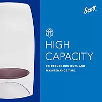 Scott® Essential™ High Capacity Manual Skin Care Dispenser (92144), White, 1.0 L capacity, 4.85" x 8.36" x 5.43" (Qty 1)