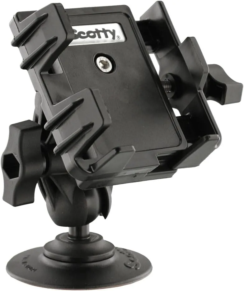 Scotty 0139 Phone Holder w/Post, Track & Rail Mounts