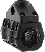 Scotty #0320 Rail Mount Adaptor 2-Inch Round, Black
