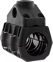 Scotty #0320 Rail Mount Adaptor 2-Inch Round, Black