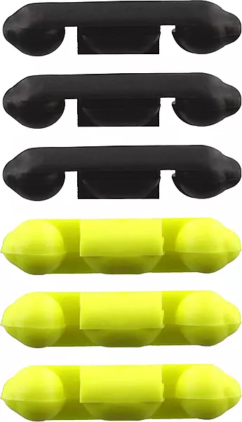 Scotty #1008 Stoppers for Line Releases & Auto Stop (6-Pack) (Black/ Yellow)