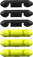 Scotty #1008 Stoppers for Line Releases & Auto Stop (6-Pack) (Black/ Yellow)