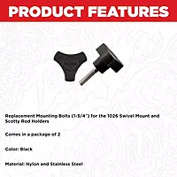 Scotty #1035 Replacement Mounting Bolts for #1026 Swivel Mount (2-Pack)