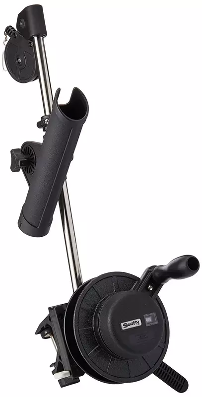 Scotty 1050MP Depthmaster Manual Downrigger with Rod Holder & Clamp Mount