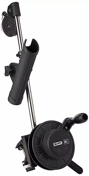Scotty 1050MP Depthmaster Manual Downrigger with Rod Holder & Clamp Mount