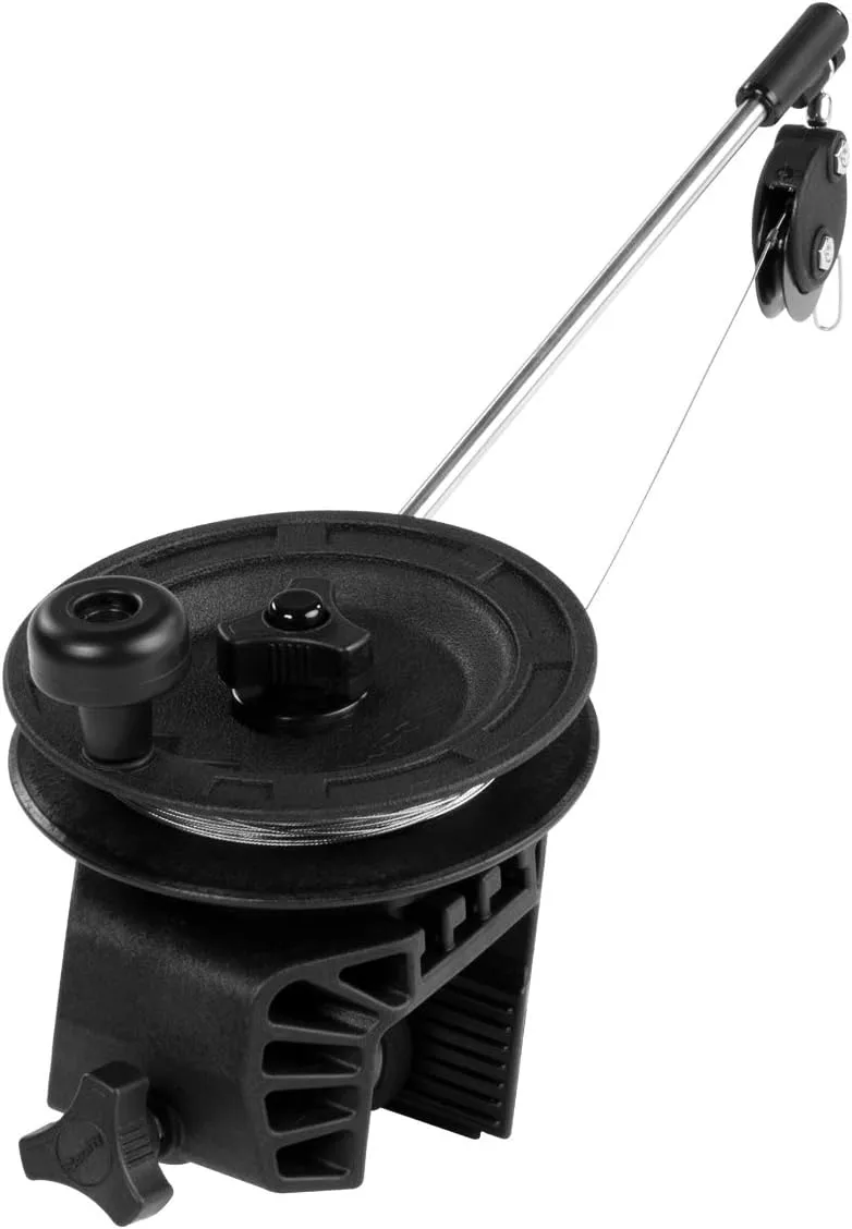 Scotty #1071DP Laketroller Manual Downrigger, Clamp Mount, Display Packed black, Small