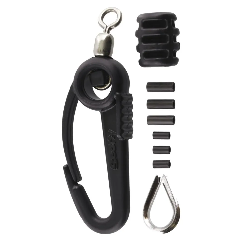 Scotty #1154 Terminal Kit with Snap, Black