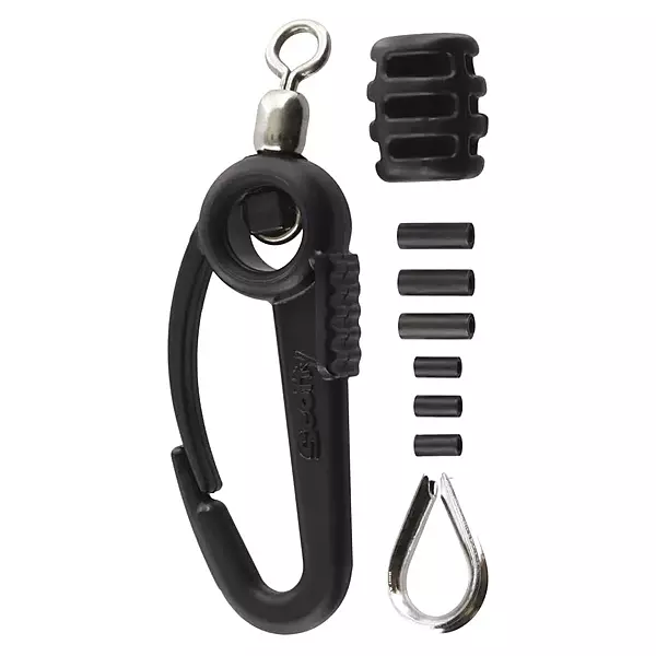 Scotty #1154 Terminal Kit with Snap, Black