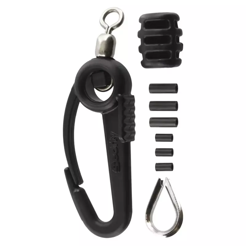 Scotty #1154 Terminal Kit with Snap, Black