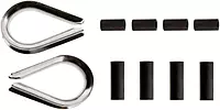 Scotty #1157 Stainless Steel Thimble Kit