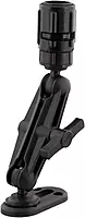 Scotty #151 Ball Mounting System with GearHead and Track, BLACK