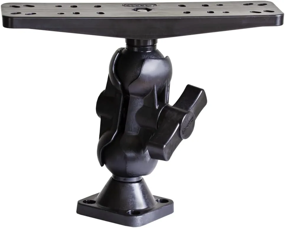 Scotty 173 2-1/4" Ball Mount with Fish Finder/Chart Plotter Plate