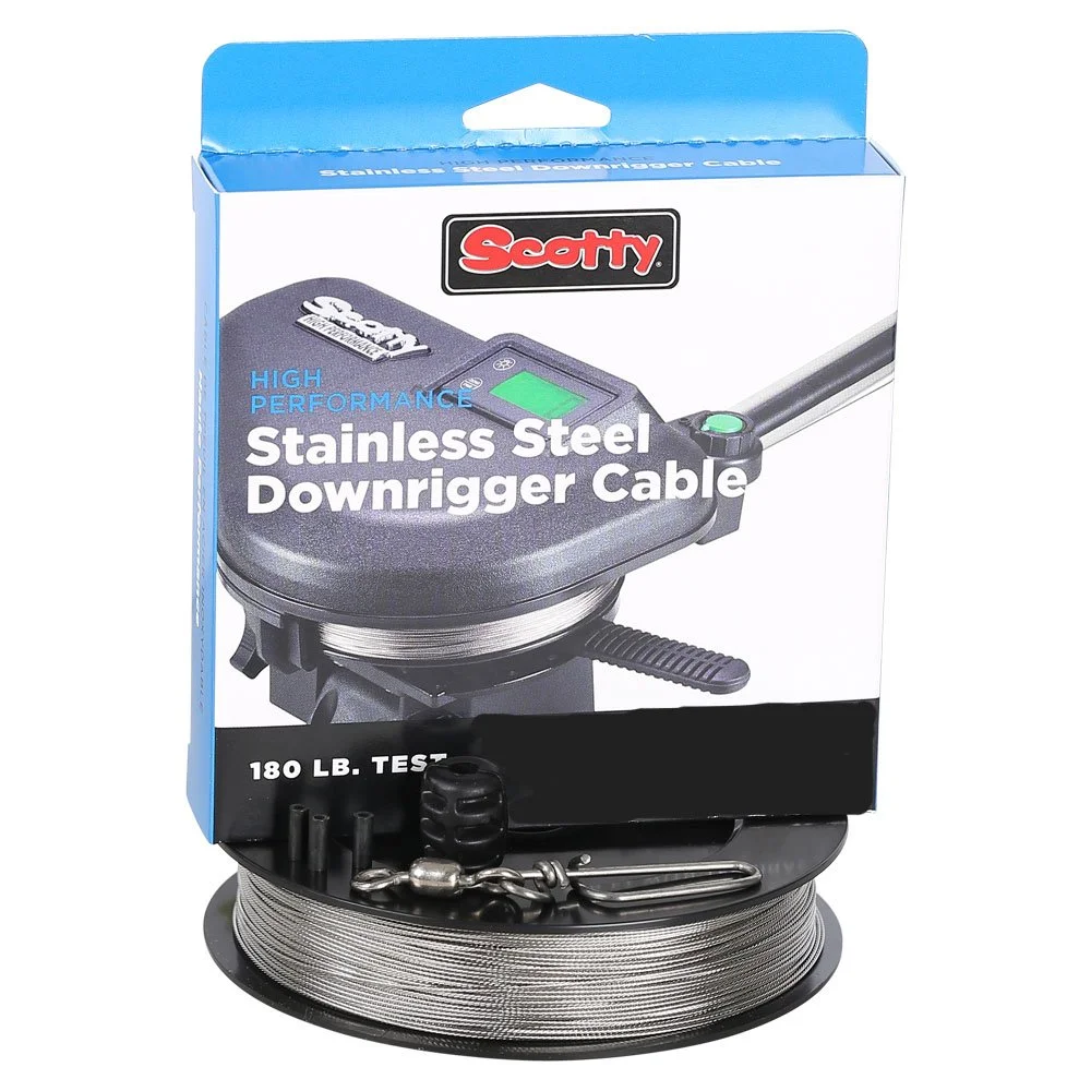 Scotty #2401K High Performance Premium Stainless Steel Downrigger Cable 300-Foot Spool