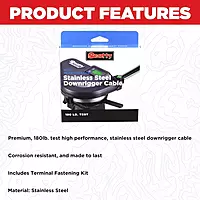 Scotty #2401K High Performance Premium Stainless Steel Downrigger Cable 300-Foot Spool