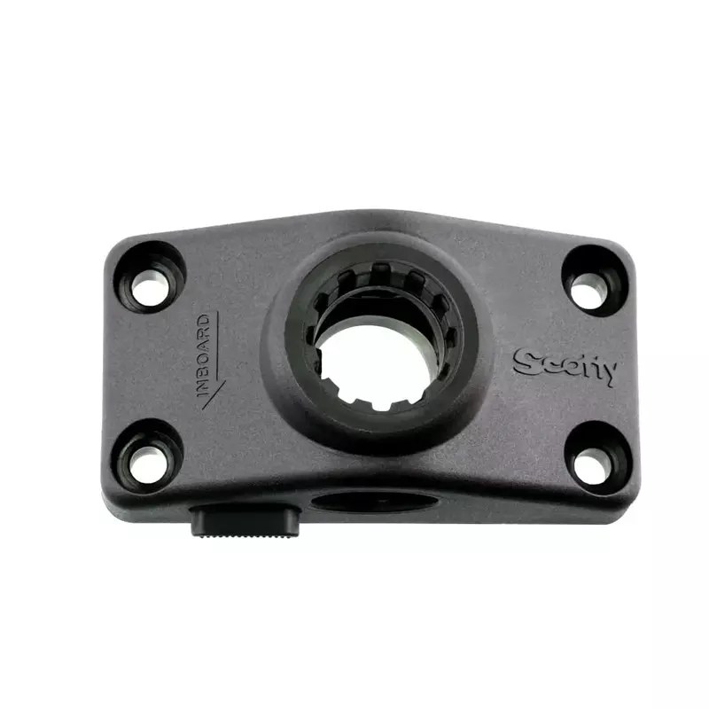 Scotty #241L-BK Locking Side Deck Mounting Bracket, Black, Small