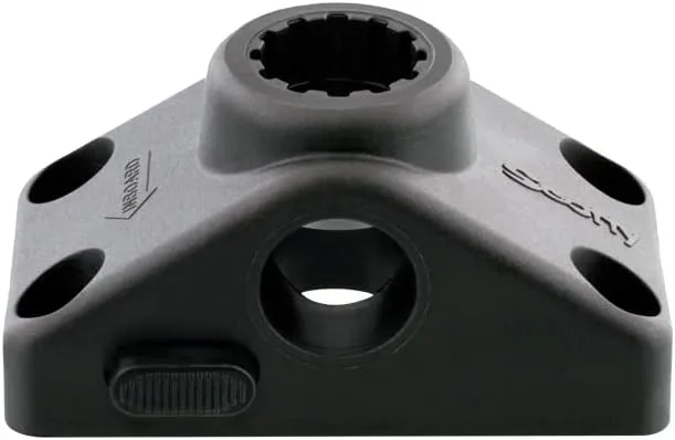 Scotty #241L-BK Locking Side Deck Mounting Bracket, Black, Small