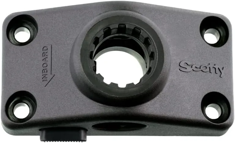 Scotty #429 Extended Gear Head Adapter, Black Gear Head + Mounting Bracket