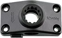 Scotty #241L-BK Locking Side Deck Mounting Bracket, Black, Small