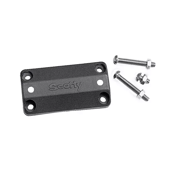 SCOTTY #242 Rail Mount Adapter for Side Deck Mount Black Small