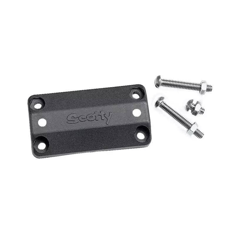 SCOTTY #242 Rail Mount Adapter for Side Deck Mount Black Small