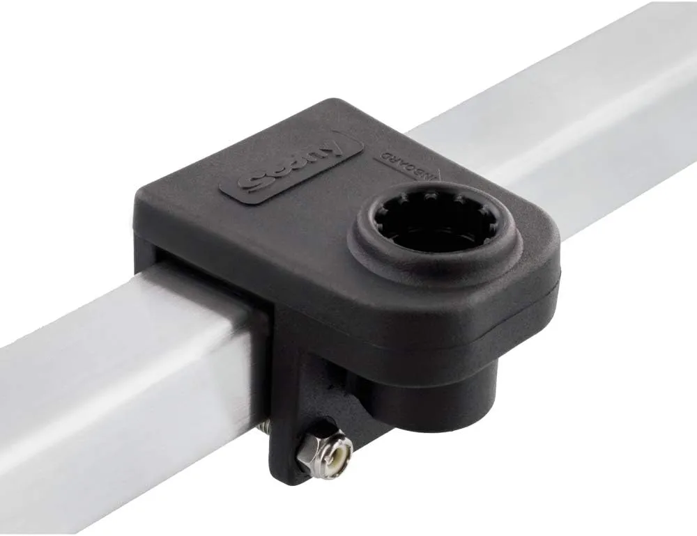 Scotty #243-BK Square Rail Mount Black One Size