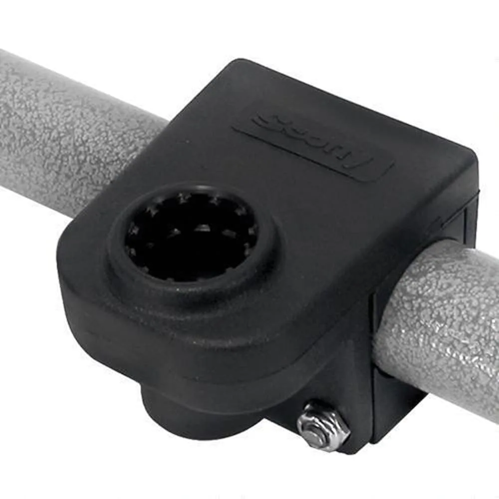Scotty #245-BK Rail Mounting Adapter, 1-1/4" Square or Round Rail