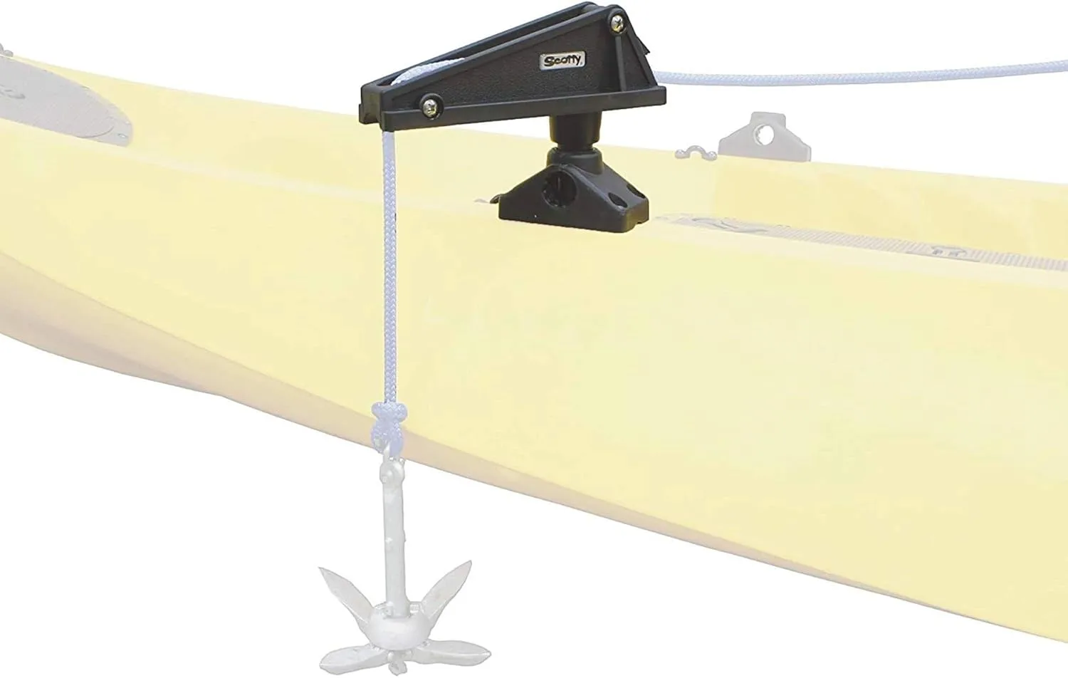 Scotty #276 Anchor Lock w/ #241 Side Deck Mount, Black
