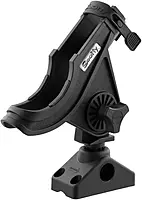 Scotty 280 Bait Caster/Spinning Rod Holder w/241 Deck/Side Mount - Black