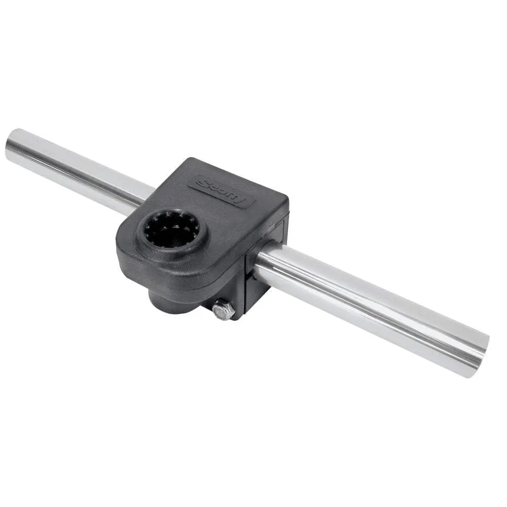 Scotty #287 Round Rail Mount Adapter 7/8", Black, Small
