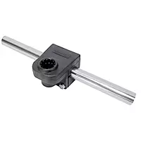 Scotty #287 Round Rail Mount Adapter 7/8", Black, Small
