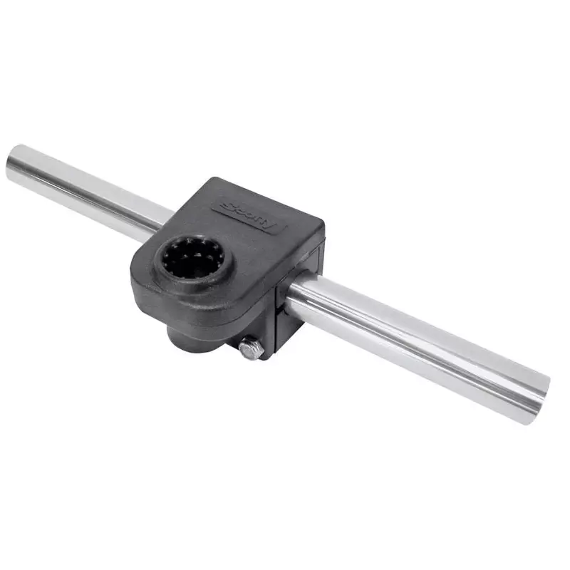 Scotty #287 Round Rail Mount Adapter 7/8", Black, Small