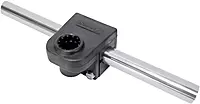 Scotty #287 Round Rail Mount Adapter 7/8", Black, Small