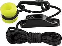 Scotty #3025 Downrigger Weight Retriever w/ Snap, Fairlead Cleat & 78-Inches of Cord , BLACK, Small