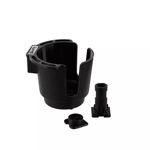 Scotty #311-BK Cup Holder with Rod Holder Post and Bulkhead Black