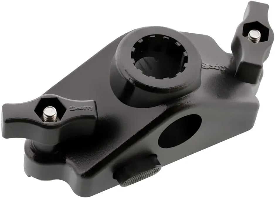 Scotty 343-BK #343 Locking Gunnel Track Mount Standard