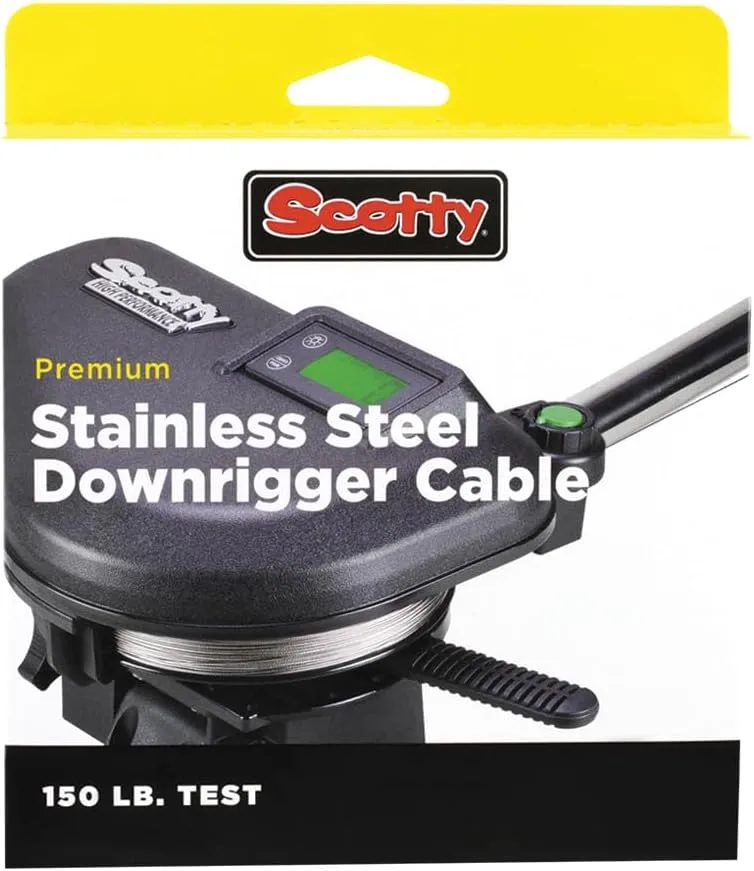 Boating Accessories New 150 Lb Premium Stainless Steel Downrigger Cable Scotty Downriggers 1002k Length 400'