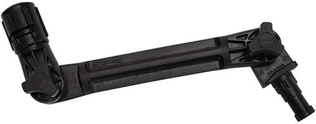 Scotty #429 Extended Gear Head Adapter, Black Gear Head + Mounting Bracket