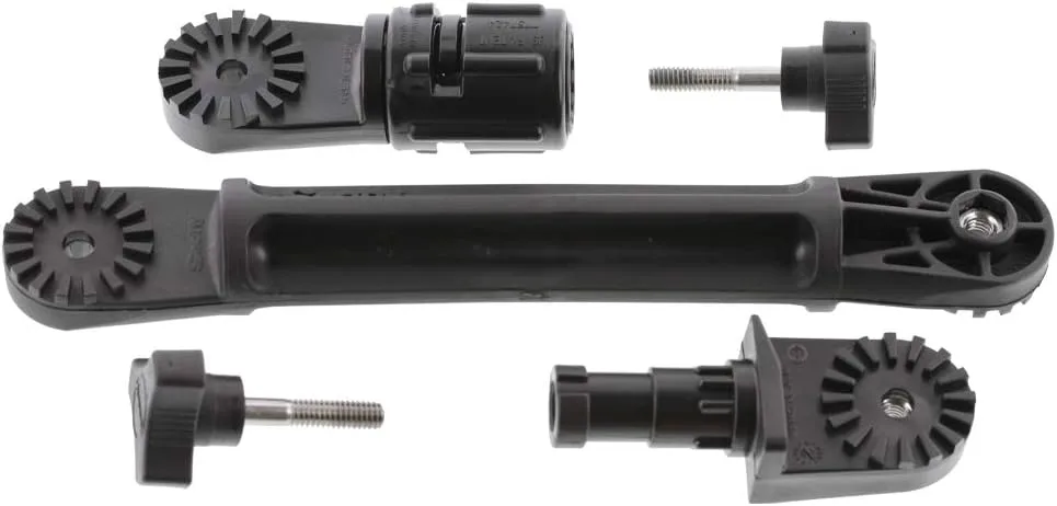 Scotty #429 Extended Gear Head Adapter, Black Gear Head + Mounting Bracket
