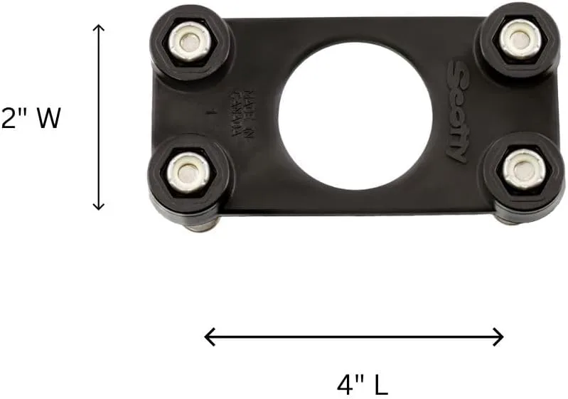 Scotty 441 Backing Plate for 241 & 244 Mount - Black